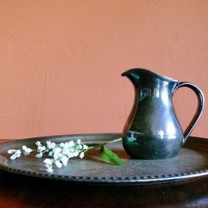 Vintage Reed & Barton Silver Soldered Military Pitcher 2925 Antique Tarnish